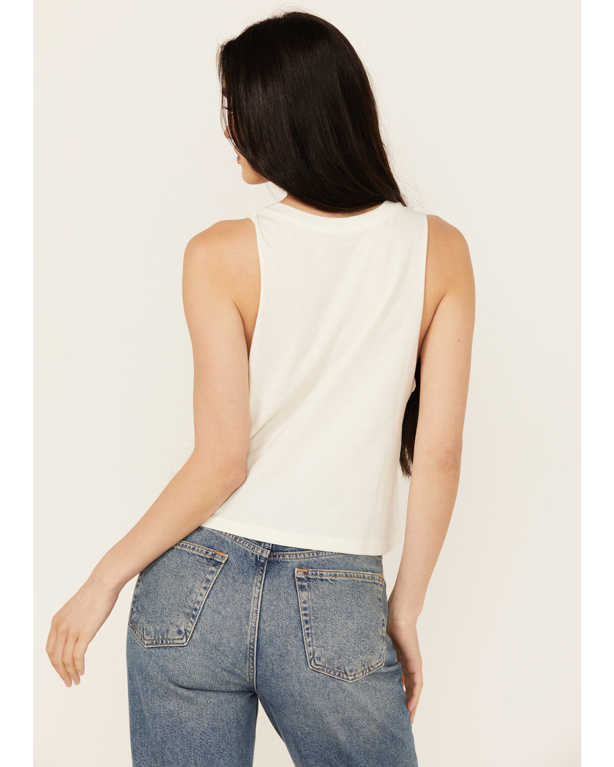 Image #4 - Wrangler Women's Jeans Logo Sleeveless Graphic Tank, White, hi-res