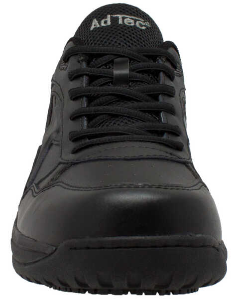 Ad Tec Men's Athletic Black Uniform Work Shoes - Round Toe, Black, hi-res