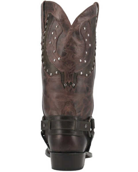 Dingo Men's War Studded Eagle Inlay Western Boot - Square Toe, Brown, hi-res