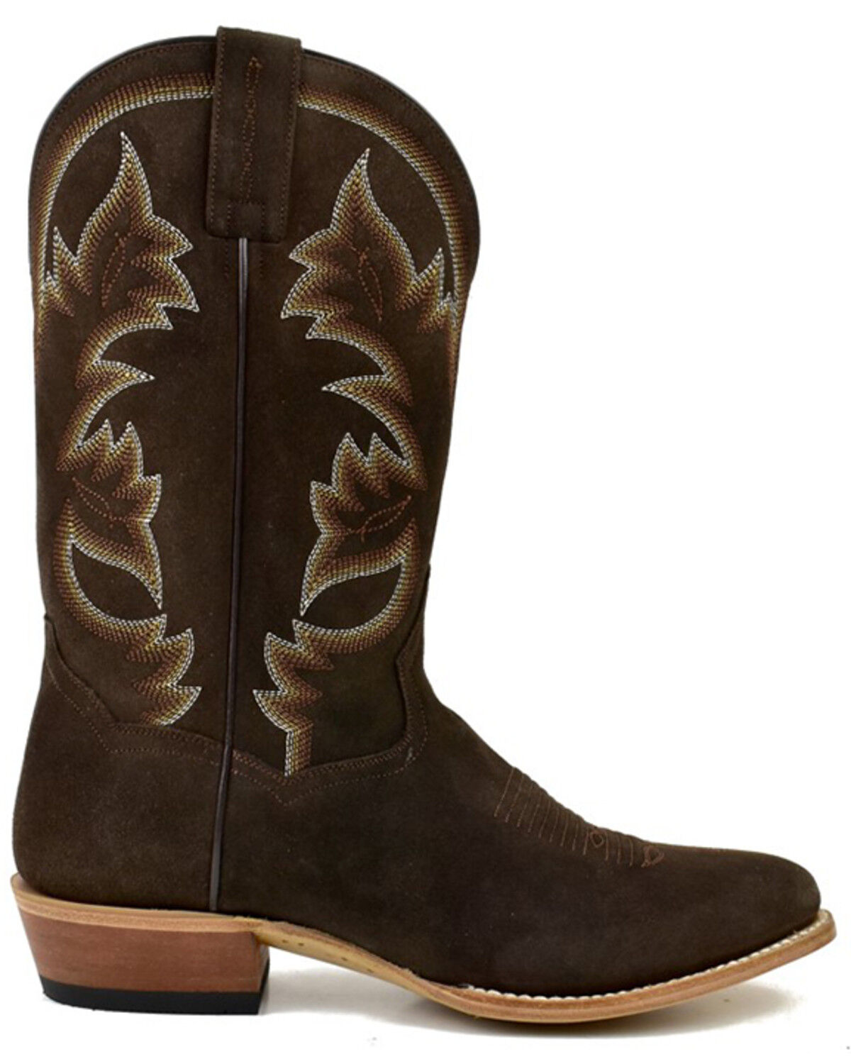 Image #2 - Dan Post Men's Becker Western Boots - Round Toe, Dark Brown, hi-res