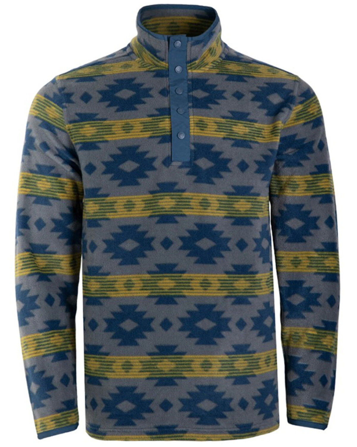 Image #1 - Mountain Khakis Men's Southwestern Print Pullover, Navy, hi-res
