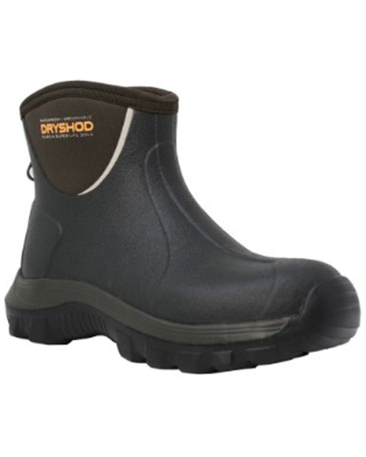 Dryshod Men's Evalusion Lightweight Ankle Waterproof Work Boots - Round Toe, Brown, hi-res