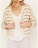 Image #4 - Molly Bracken Women's Striped Button Down Cardigan , Cream, hi-res