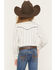 Image #4 - Ely Walker Girls' Wallpaper Floral Long Sleeve Pearl Snap Western Shirt, Off White, hi-res