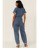 Image #3 - Show Me Your Mumu Women's Denim Cannon Jumpsuit, Blue, hi-res