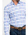 Scully Signature Soft Series Men's Multi Med Plaid Long Sleeve Western Shirt, Blue, hi-res