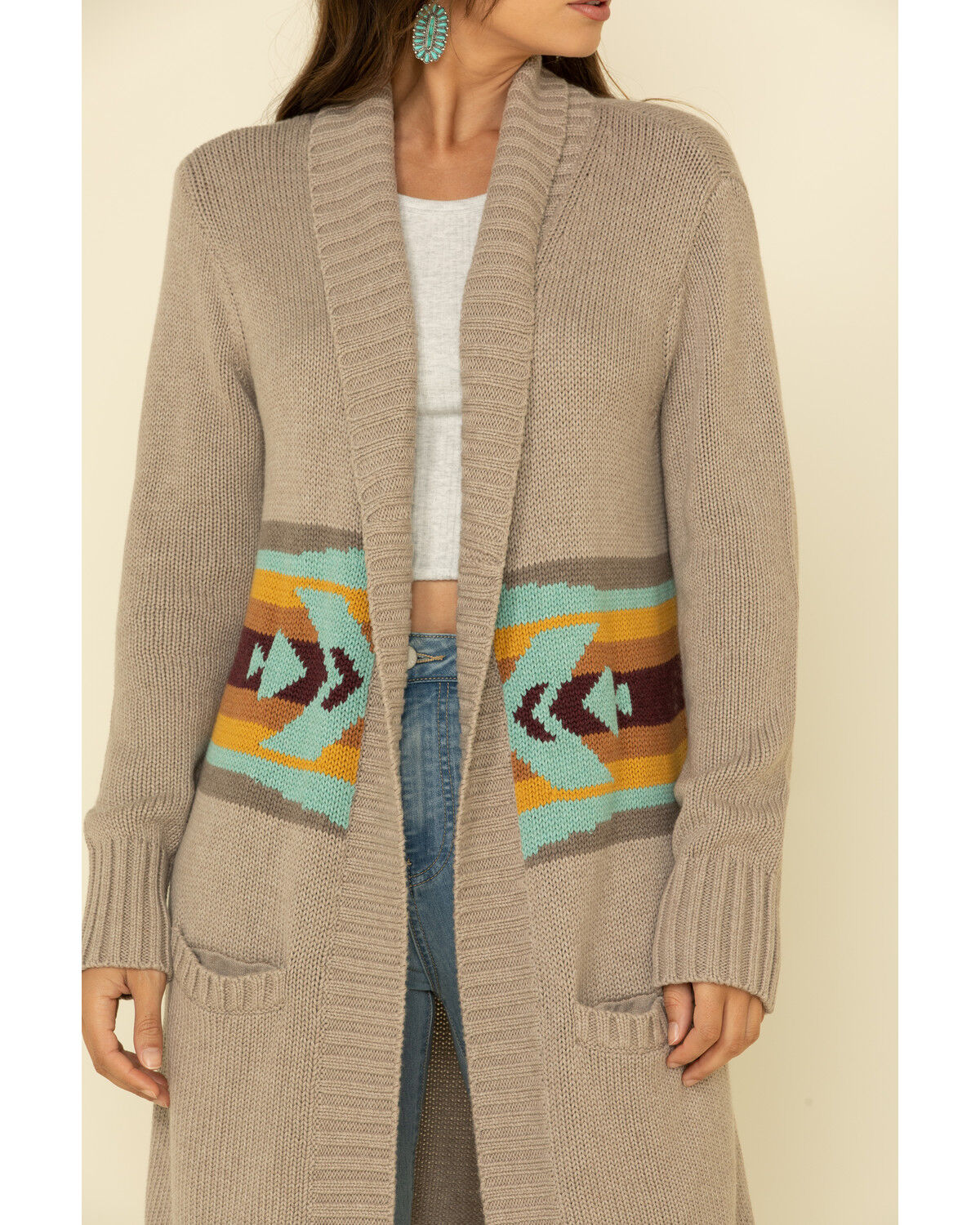 women's aztec cardigan