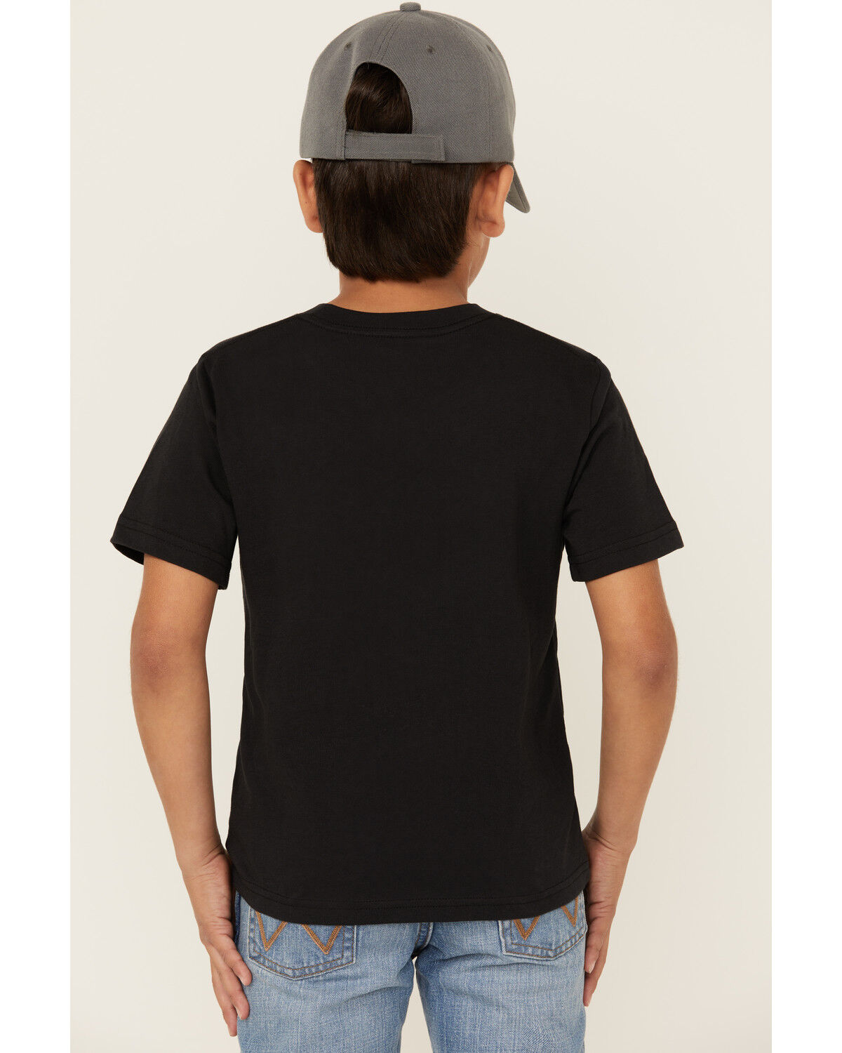 Image #4 - Carhartt Little Boys' Solid Short Sleeve Pocket T-Shirt, Black, hi-res