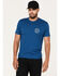 Brixton Men's Crest II Logo Graphic T-Shirt , Blue, hi-res