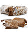 Image #2 - Ranch Junkie Women's Highlands Cowhide Cosmetic Bag, Caramel, hi-res