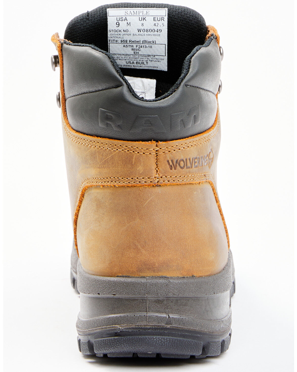 Image #5 - Wolverine x Ram Collection Men's Tradesman Work Boots - Composite Toe, Brown, hi-res