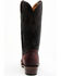 Image #5 - Lucchese Men's Brazos Western Boot, Wine, hi-res