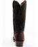 Image #5 - Lucchese Men's Brazos Western Boot , Wine, hi-res