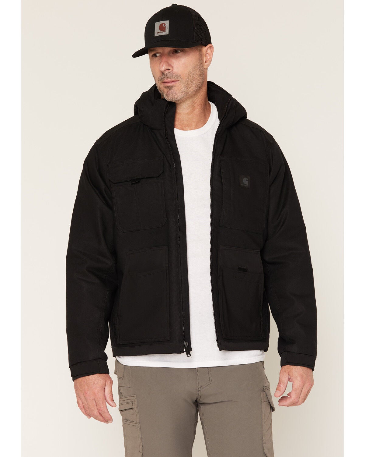 Carhartt Men's Steel Braddock Jacket, Black, hi-res