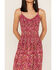 Image #3 - Band of the Free Women's Mirage Smocked Midi Dress, Fuscia, hi-res
