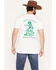 Image #1 - Sendero Provisions Men's Milkin' Rattlesnakes Short Sleeve Graphic T-Shirt, White, hi-res