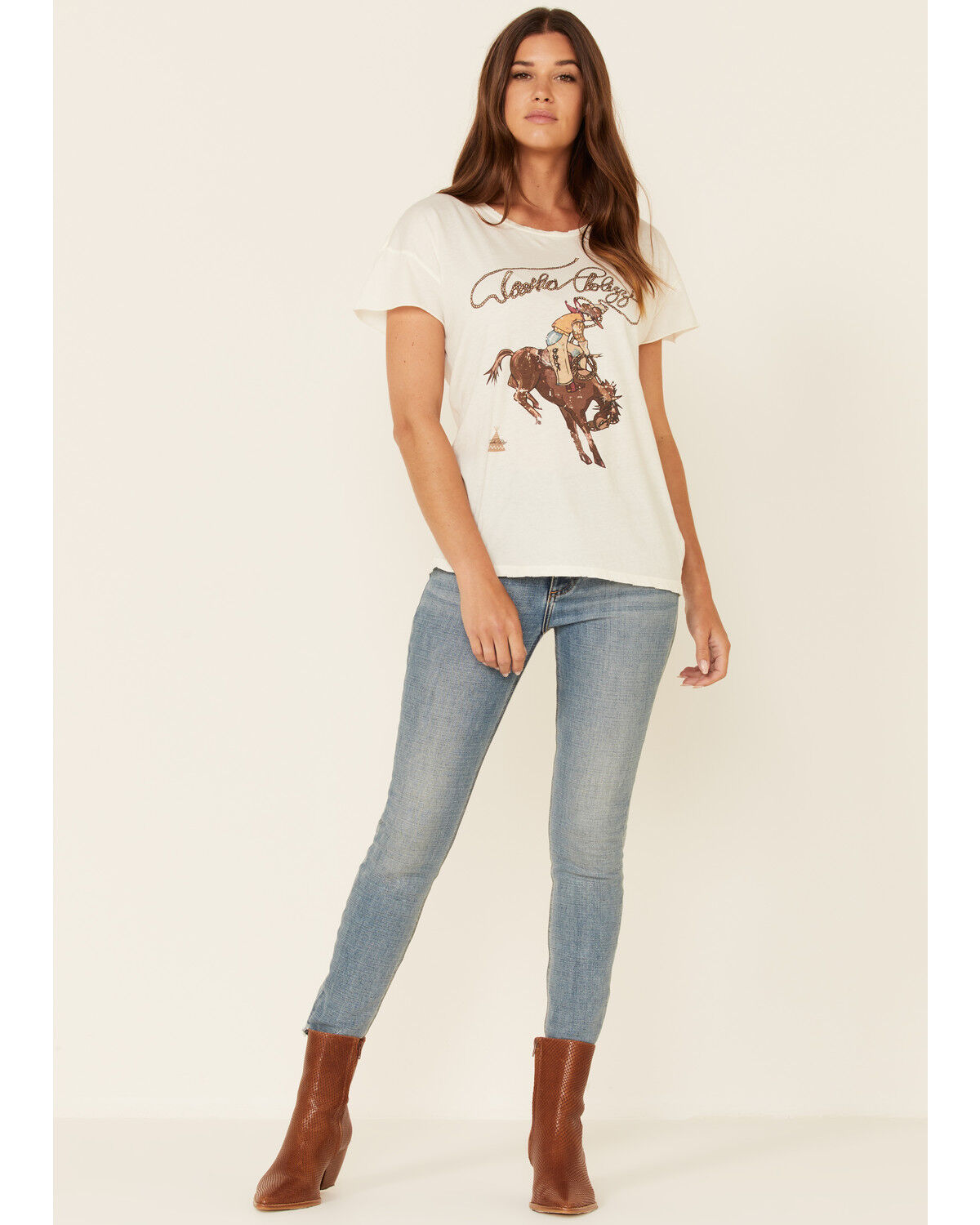 Image #2 - Tasha Polizzi Women's Roper Graphic Tee, Ivory, hi-res
