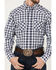 Image #3 - Ariat Men's Ezra Plaid Print Long Sleeve Pearl Snap Performance Western Shirt, Dark Grey, hi-res