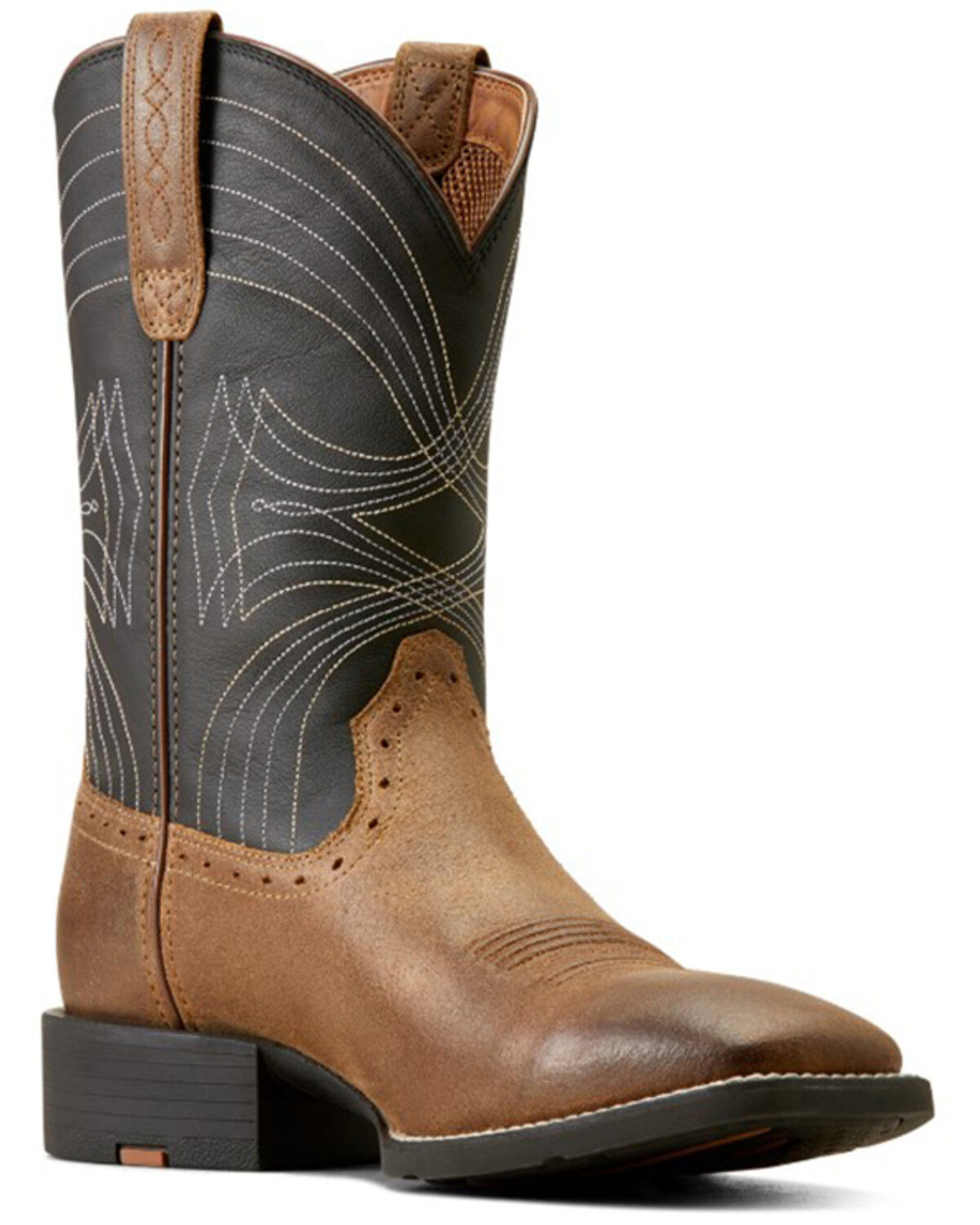Image #1 - Ariat Men's Sport Western Boots - Broad Square Toe, Brown, hi-res
