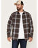 Image #1 - Brothers and Sons Men's Everyday Plaid Print Long Sleeve Button Down Flannel Shirt, Dark Brown, hi-res