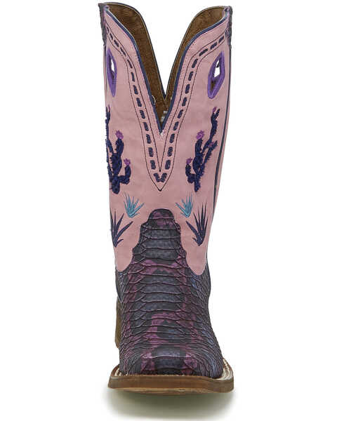 Image #3 - Nocona Women's Sedinia Python Print Western Boots - Square Toe, , hi-res