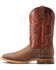 Image #2 - Ariat Men's Arena Winner Western Performance Boots - Broad Square Toe, Brown, hi-res