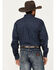 Image #4 - Cinch Men's Geo Print Long Sleeve Button-Down Western Shirt, Navy, hi-res