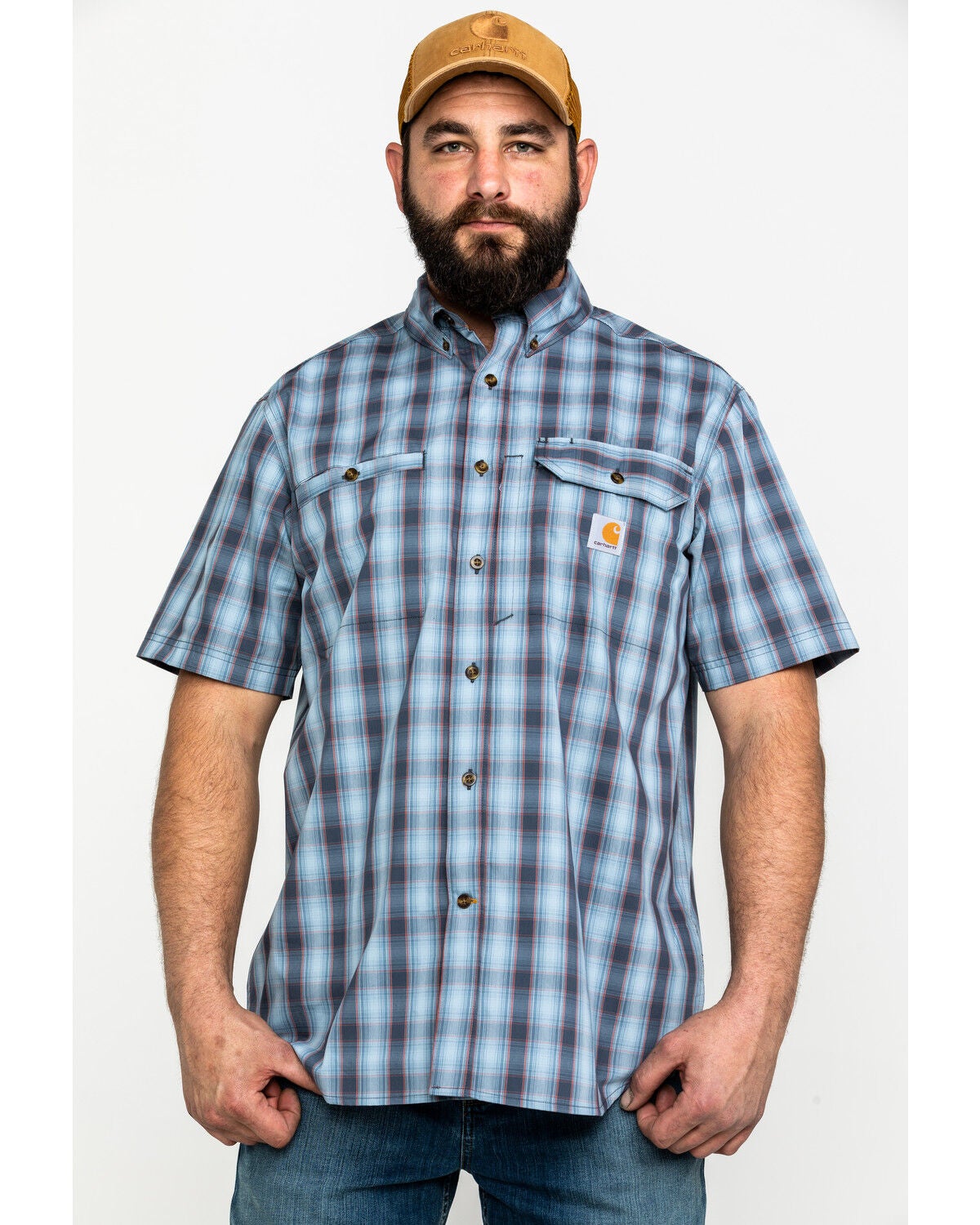 Rugged Flex Rigby Plaid Short Sleeve 
