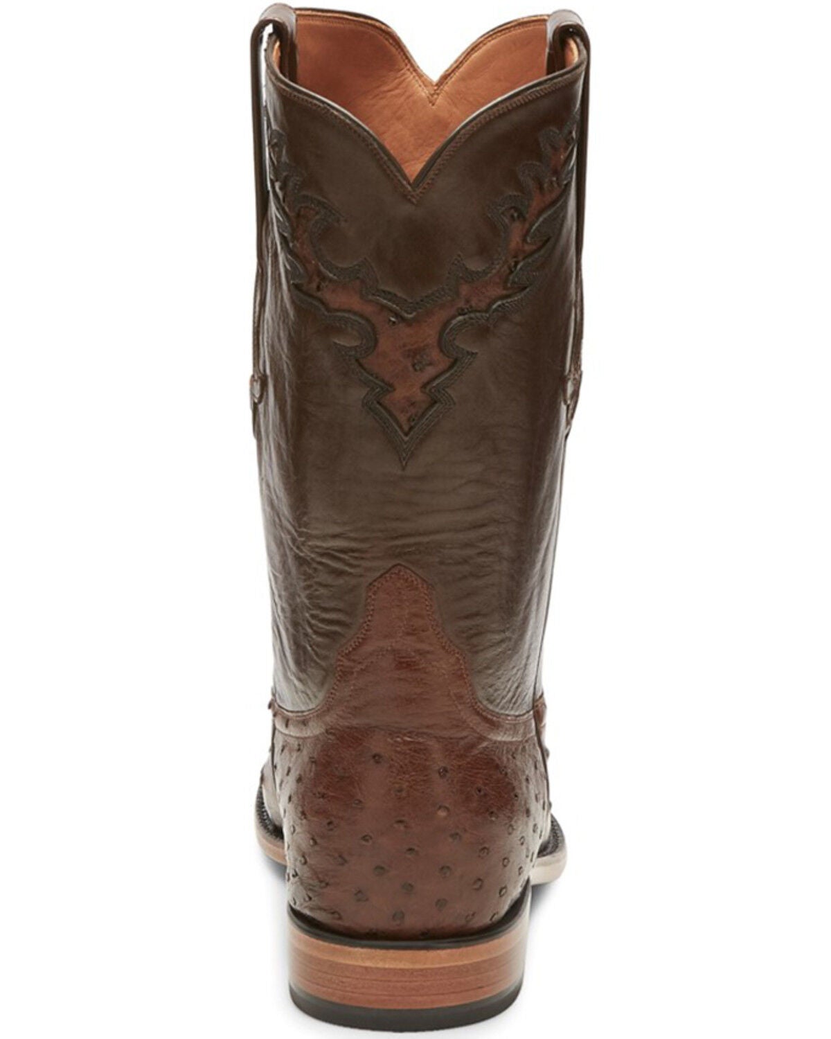 Tony Lama Men's Exotic Ostrich Skin Western Boots - Round Toe - Country