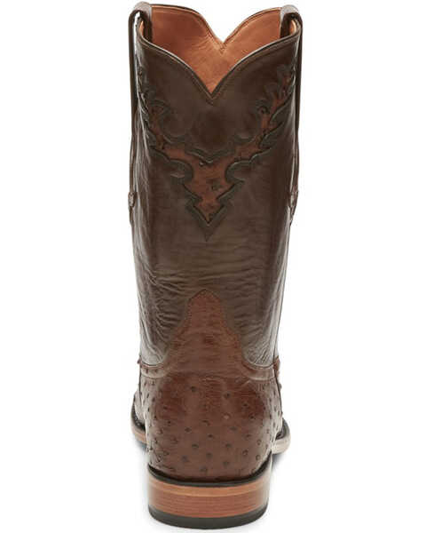 Image #4 - Tony Lama Men's Exotic Ostrich Skin Western Boots - Round Toe, Antique, hi-res