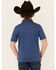 Image #4 - Rock & Roll Denim Boys' Short Sleeve Polo Shirt, Blue, hi-res