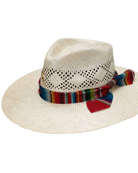 Image #1 - Charlie 1 Horse Women's Fiesta Sisal Straw Western Fashion Hat , Natural, hi-res
