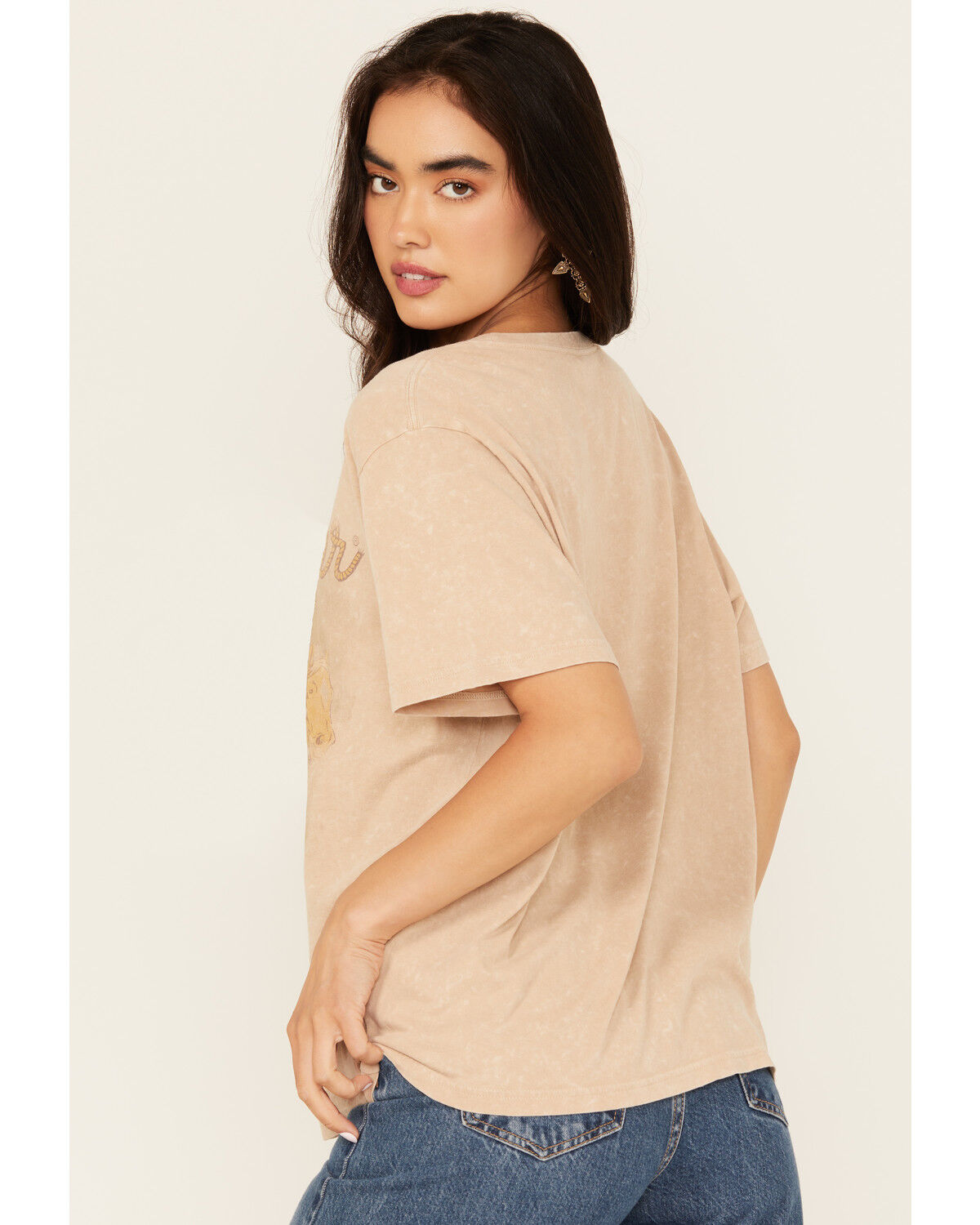 Image #4 - Wrangler Women's Ride Of Life Short Sleeve Graphic Tee, Beige, hi-res
