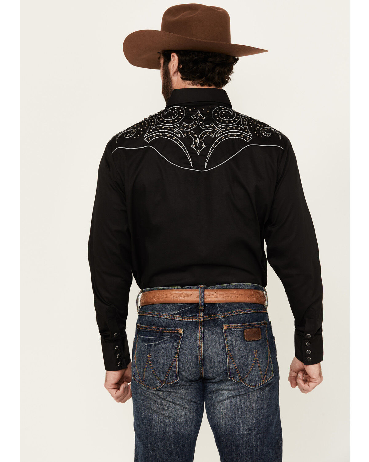 Image #4 - Rodeo Clothing Men's Embellished Yoke Long Sleeve Snap Western Shirt, , hi-res