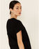 Image #5 - Cut & Paste Women's Not All Those Who Wander Are Lost Graphic Short Sleeve Tee, Black, hi-res