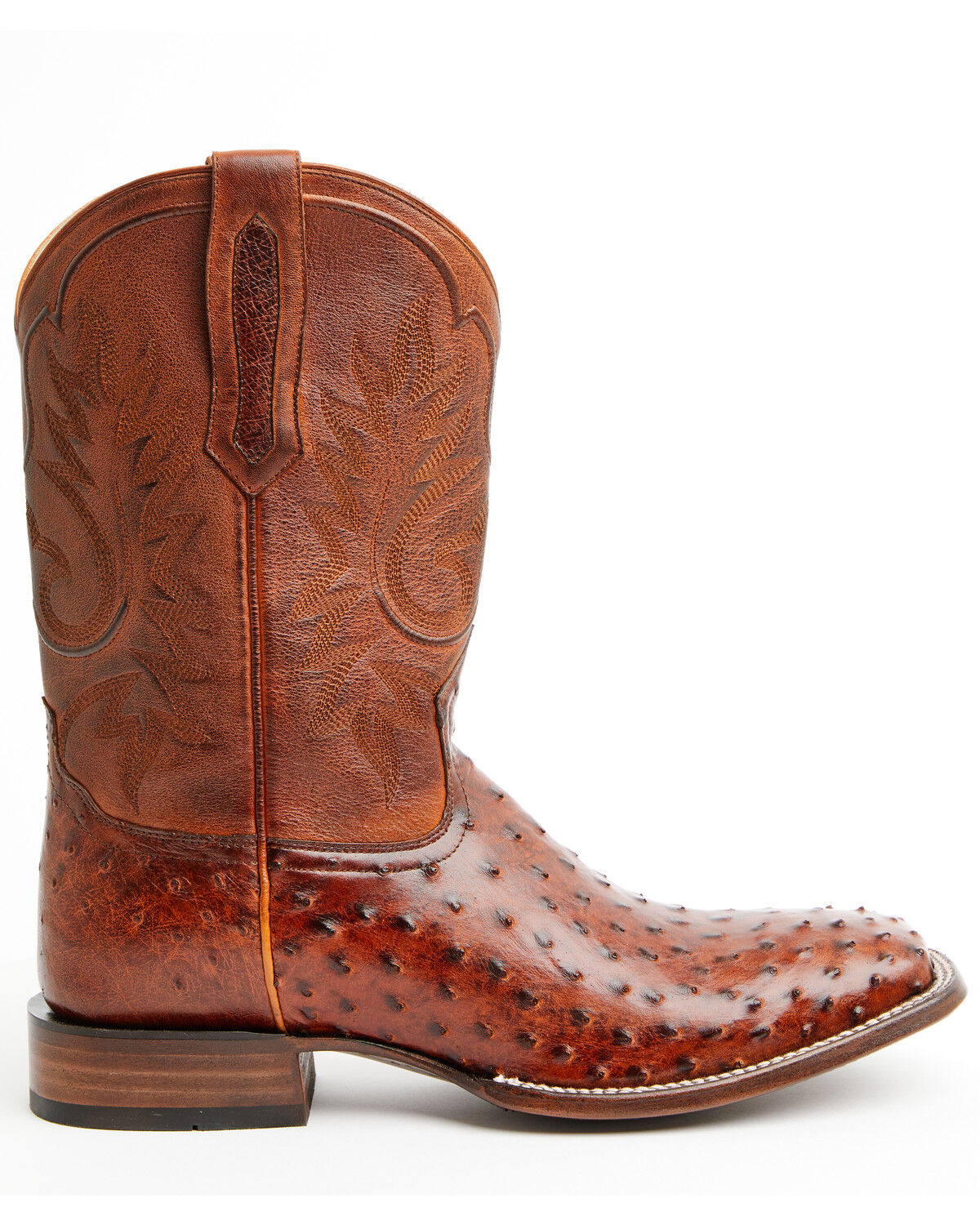 Image #2 - Cody James Black 1978® Men's The Hayward Exotic Full Quill Ostrich Western Boots - Broad Square Toe, Cognac, hi-res