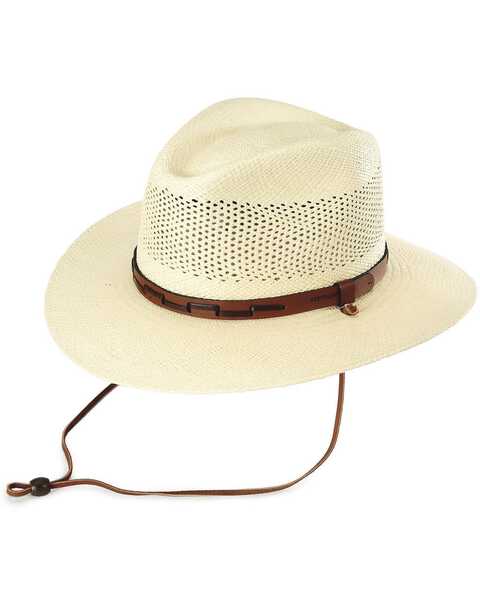 Stetson Men's Airway Panama Safari Hat, Natural, hi-res