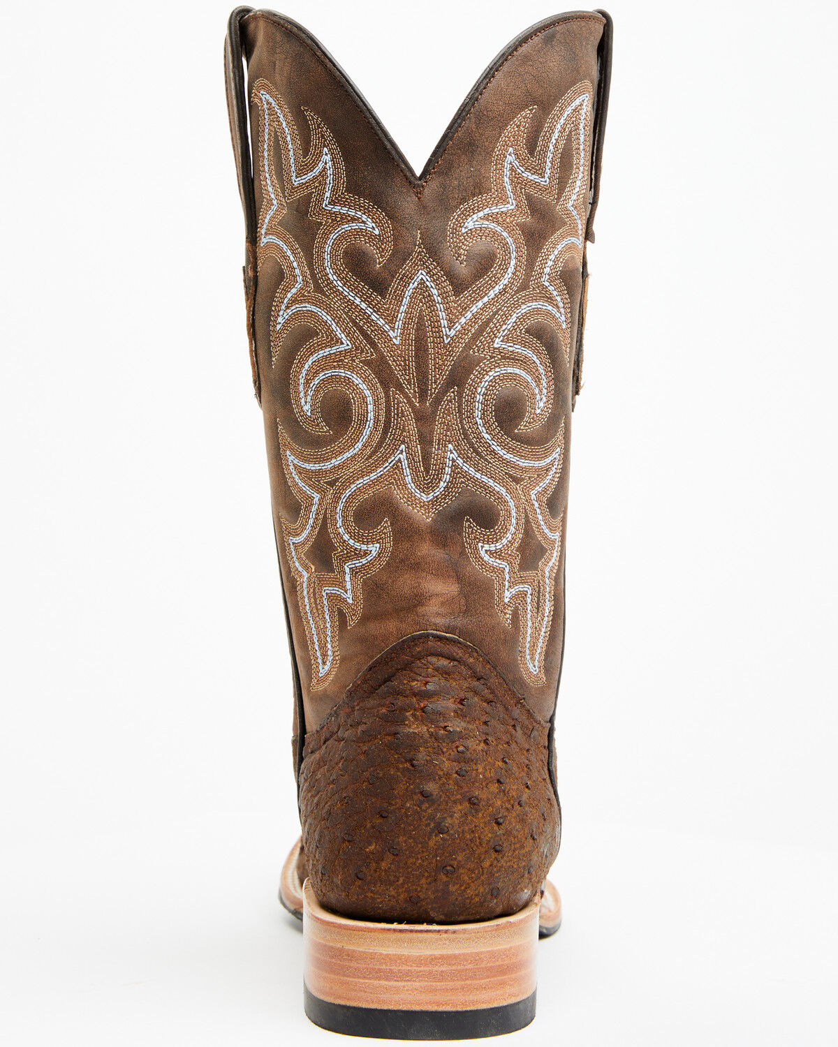 ☆Camel☆ Tanner Mark Men's Exotic Full Quill Ostrich Western Boots