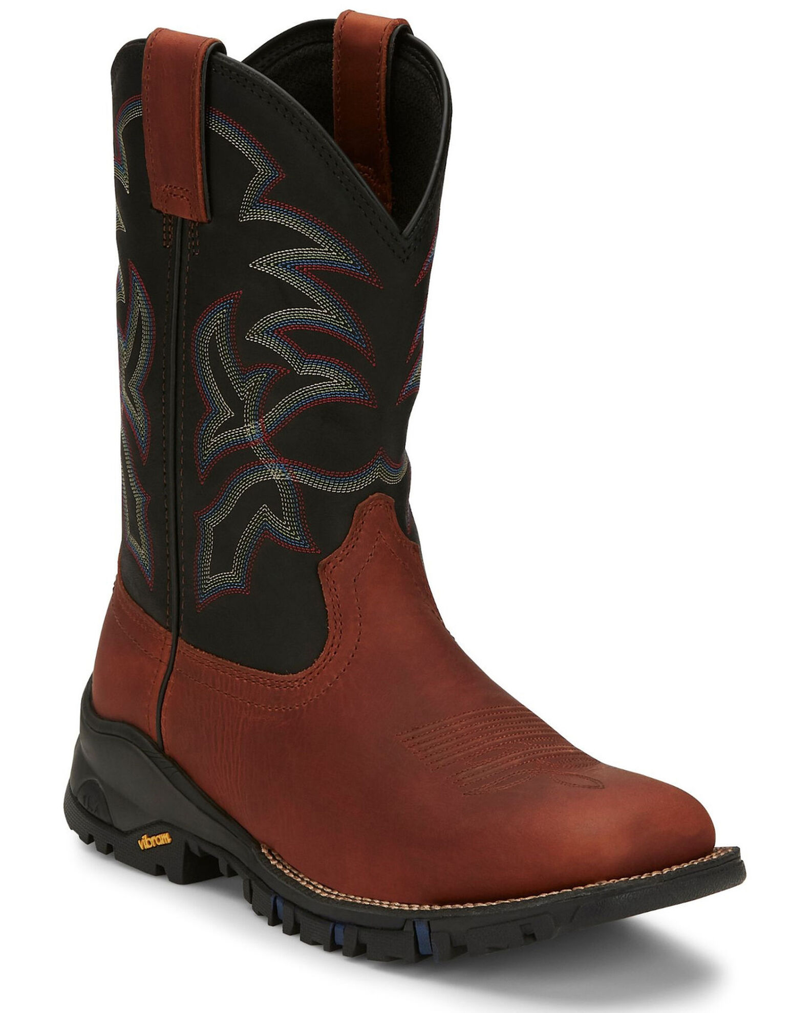 Tony Lama Men s Roustabout Brick Western Work Boots Soft Toe