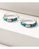 Image #1 - Lainey Wilson Women's Beaded Hoop Earrings, Silver, hi-res