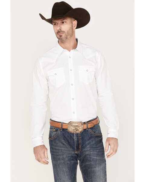 Cody James Men's Paisley Nation Tonal Long Sleeve Snap Western Shirt, White, hi-res