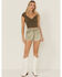 Image #1 - Levi's Women's 501 Original High Rise Denim Shorts, Green, hi-res