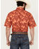 Image #4 - Ariat Men's VentTek Outbound Palm tree Print Short Sleeve Button-Down Performance Western Shirt, Dark Orange, hi-res