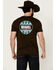Image #1 - Rock & Roll Denim Men's Southwestern Circle Logo Short Sleeve Graphic T-Shirt, Dark Brown, hi-res