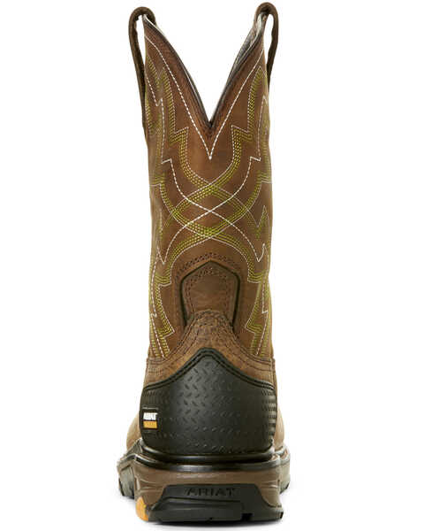 Ariat Men's Intrepid Force Western Work Boots - Composite Toe, Brown, hi-res