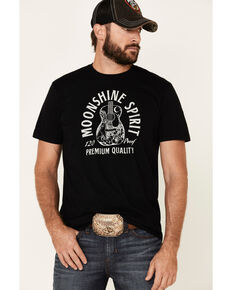 Moonshine Spirit Men's Black Scenic Guitar Graphic T-Shirt , Black, hi-res