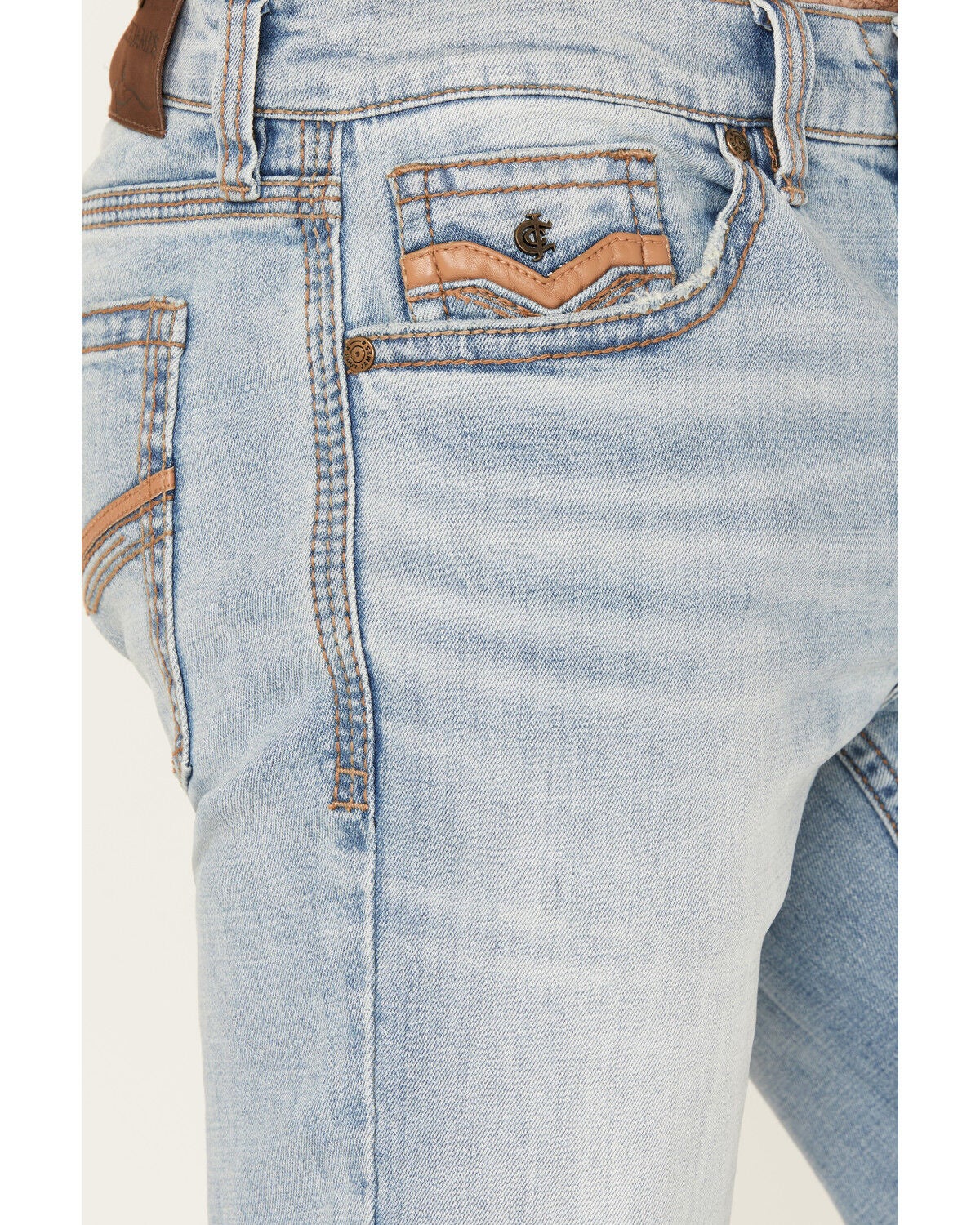 Image #2 - Cody James Men's Cowboy Wash Duke Relaxed Bootcut Stretch Denim Jeans, Light Wash, hi-res