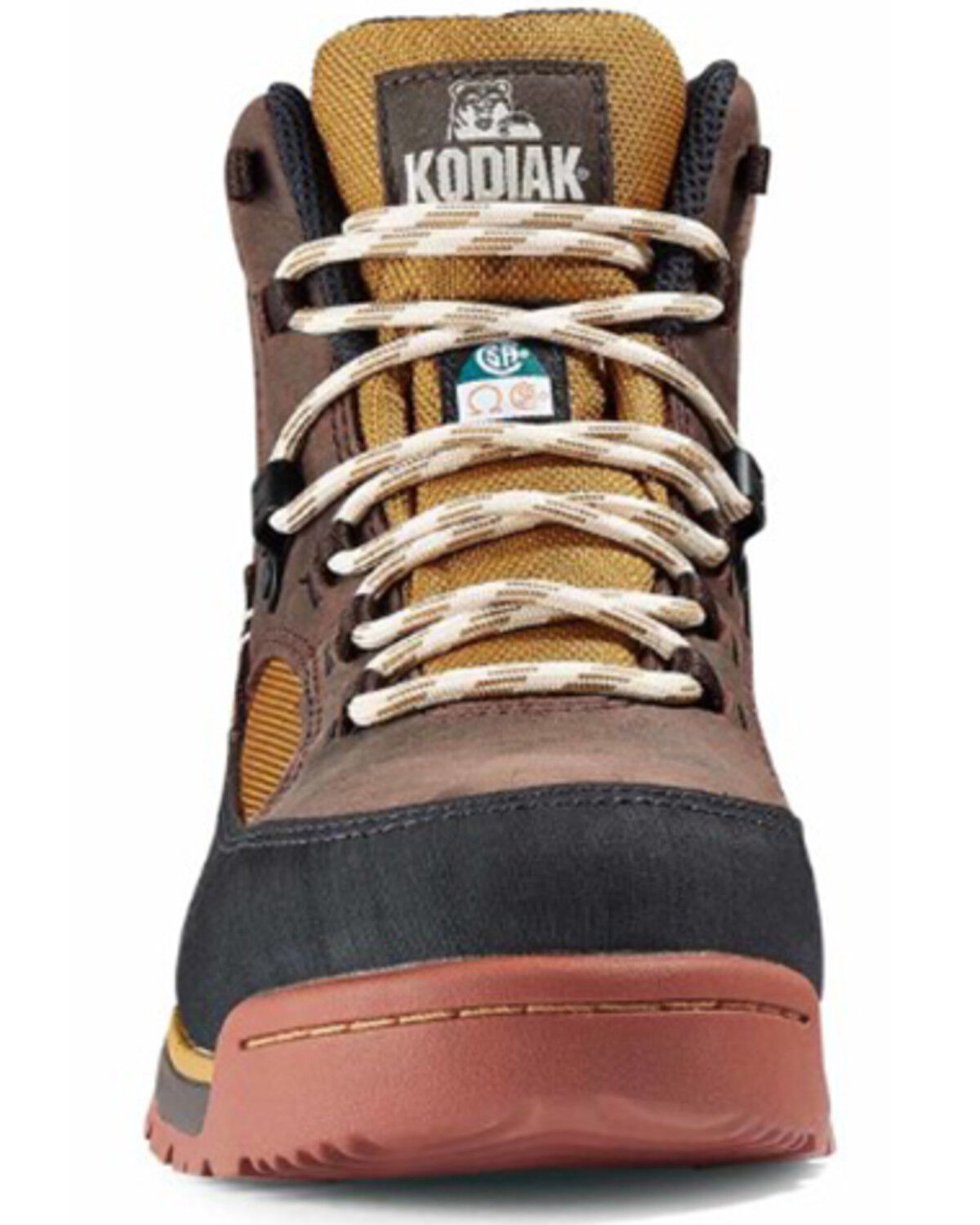 Image #4 - Kodiak Women's Greb Classic Hike Waterproof Work Boots - Steel Toe, Brown, hi-res
