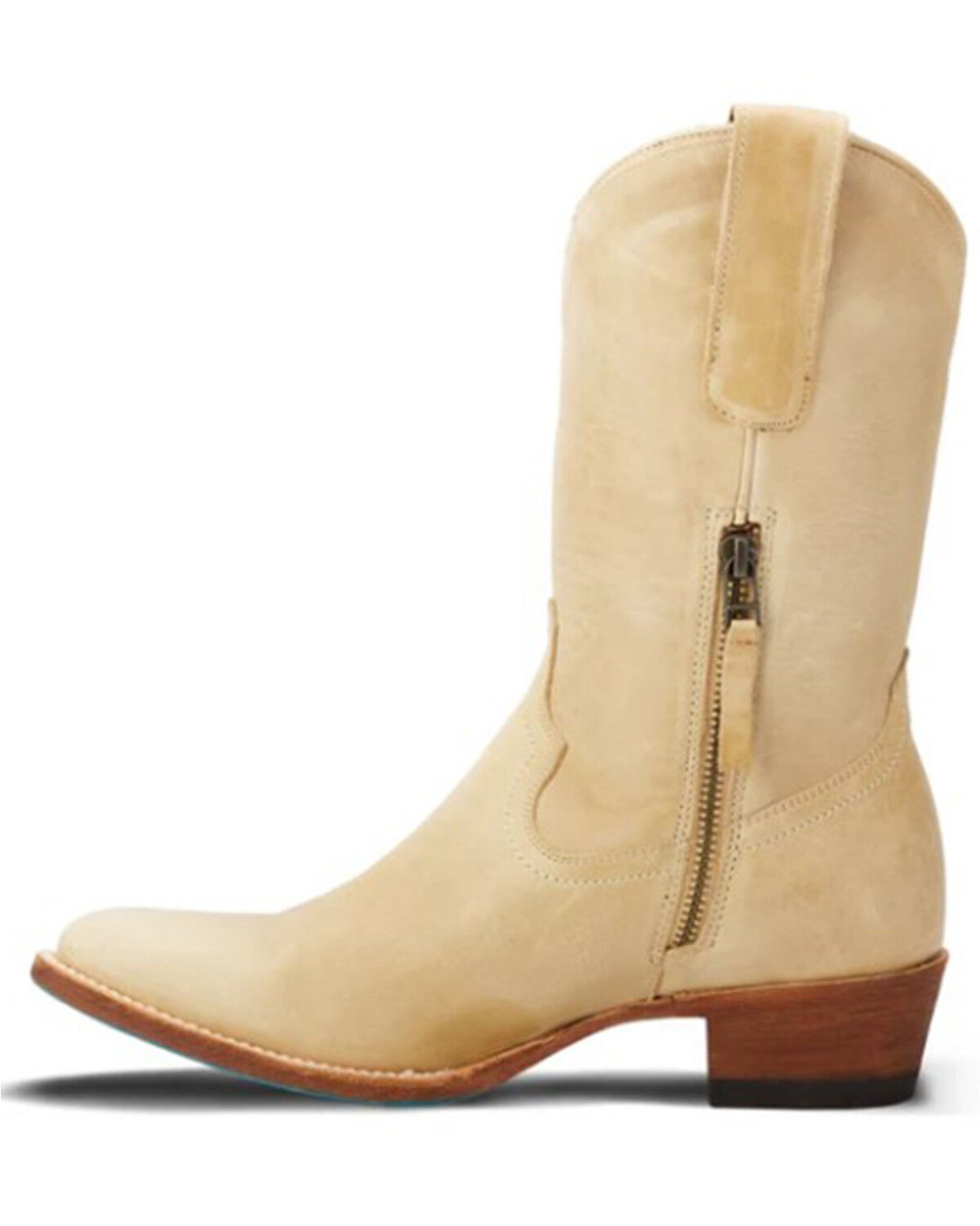 Image #3 - Lane Women's Plain Jane Midi Western Boots - Round Toe, Brown, hi-res