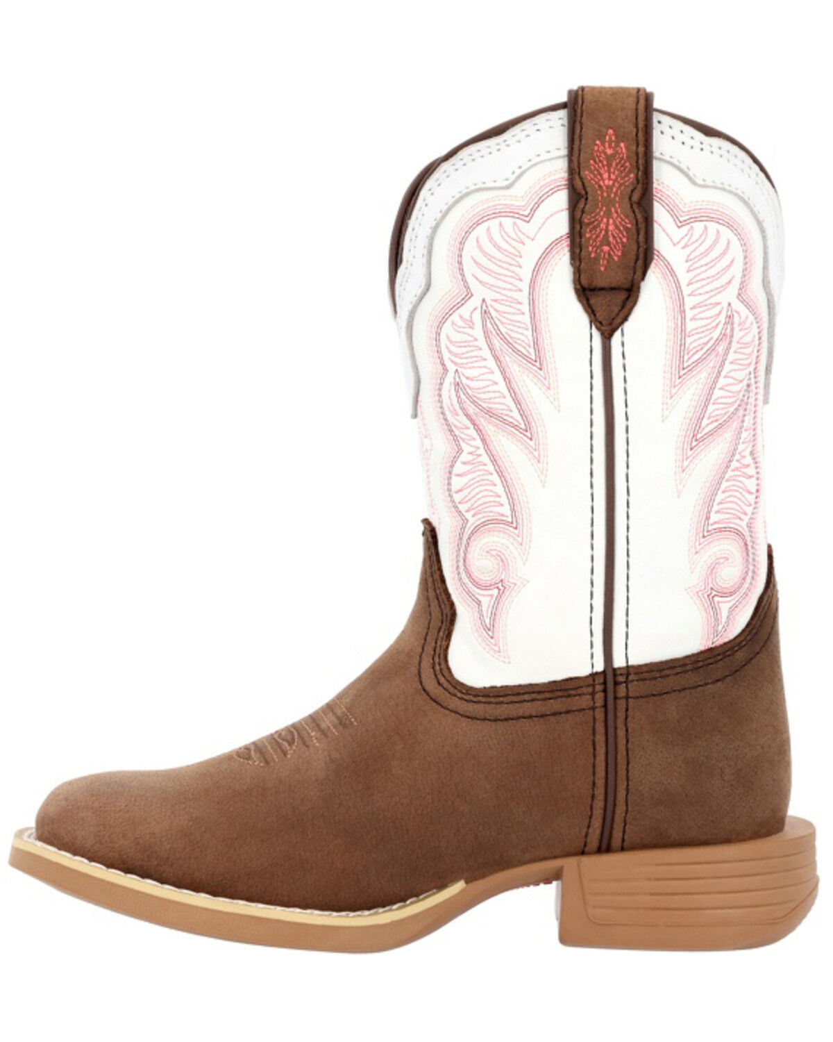 Image #3 - Durango Little Girls' Lil' Rebel Pro™ Western Boots - Broad Square Toe, Brown, hi-res